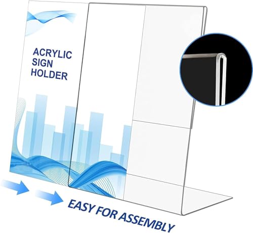 Support de panneau en acrylique A4 transparent double face stable