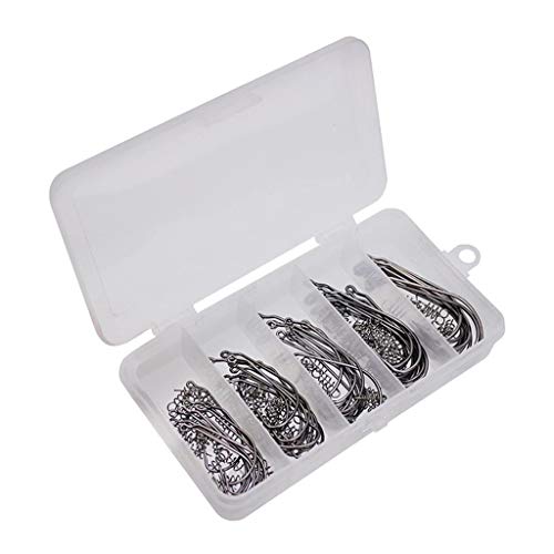 50 pçs/caixa Twist Lock Kit Ganchos Ganchos De Pesca Pino central Primavera Peixe Iscas de Pesca Lur