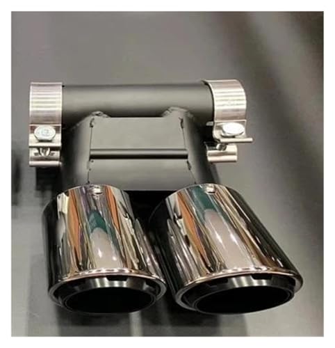 Silencieux d'Échappement Style Carbone Canule Argent Anti-Corrosion