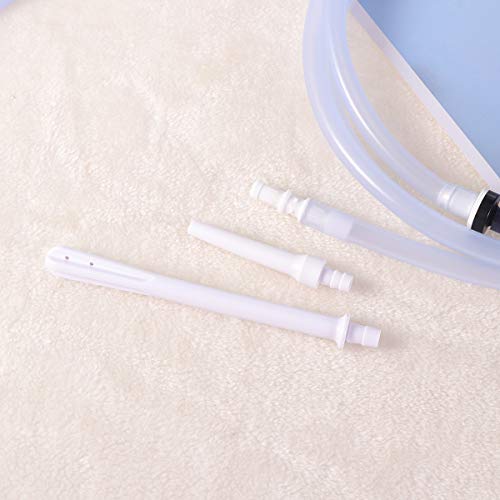 Kit de bolsa de ducha anal, 2 L, reutilizável, de silicone, bolsa para enema com mangueira de contro