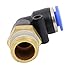 Ruilogod 2pcs PL6-01 Industrial Tube Elbow L Shaped Connectors Quick Connect Fittings (id: 4ef 273 b6b 452 9dd