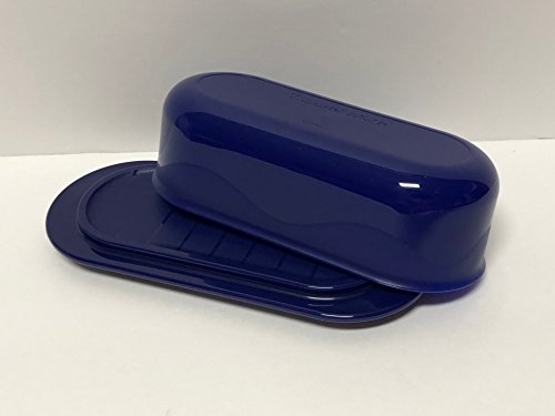 Tupperware Open House Oval 1/4lb Butter Dish in Tokyo Blue
