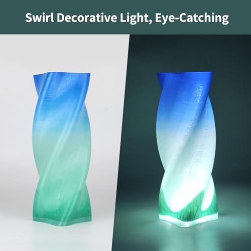 Image of 3D Printer PETG Filament Translucent 1.75mm High Light Transmittance 3D Printing Filament,Print Speed 30-600mm /s PETG Filament, Clear Teal Lily 3D Printer Filament 1KG