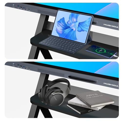 Image of Mobile Smart Board Portable Stand and Rolling Floor TV Cart for 65-86 Inch Interactive Whiteboards or TV, Lockable Wheels, Home Office School Classroom