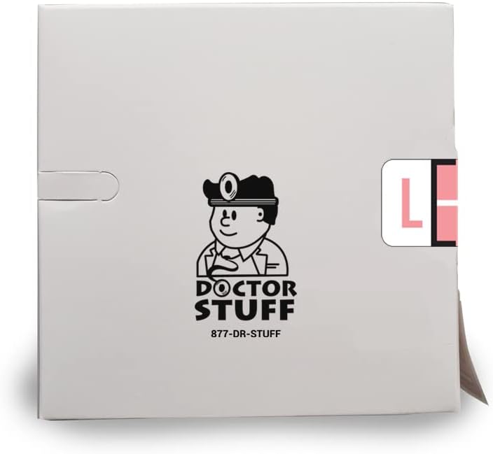 Doctor Stuff - File Folder Labels, Alphabet Letter L, POS 3400 - POAM Series Compatible Alpha Stickers, Pink, 15/16" x 1-5/8", 500/Roll