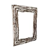 Hemoton Square Grapevine Wreath Frames, Christmas Wreath Form Grapevine Wreaths Decorative Vines for Christmas, Front Door Wall Hanging, Wedding and Party Decors