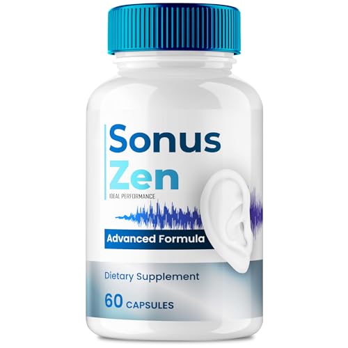SonusZen Capsules, Official Sonuszen Tinnitus Relief for Ringing Ears Pills, Advanced Ear Health Support Supplement Pills, All Natural for Healthy Ringing Ear, Sonus Zen Pills Reviews (60 Capsules)