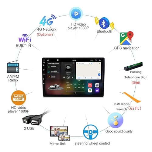 Radio 2 DIN para Focus con GPS y manos libres BT para evitar multas 3