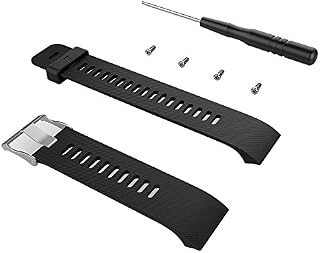 Replacement Band for Garmin Forerunner 35, Black Silicone Replacement Fitness Bands Bracelet Sport