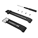 Replacement Band for Garmin Forerunner 35, Black Silicone Replacement Fitness Bands Bracelet Sport Strap Wristband Accessory with Screwdriver for Garmin Forerunner 35