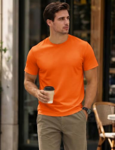 Image of MAGCOMSEN Mens T-Shirts Short Sleeve UPF 50+ Lightweight Moisture Wicking Basic Crewneck Casual Summer Cooling T Shirt