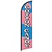 Cotton Candy Windless Full Sleeve Banner Swooper Flag - Perfect for Businesses, Stores, Shops, etc