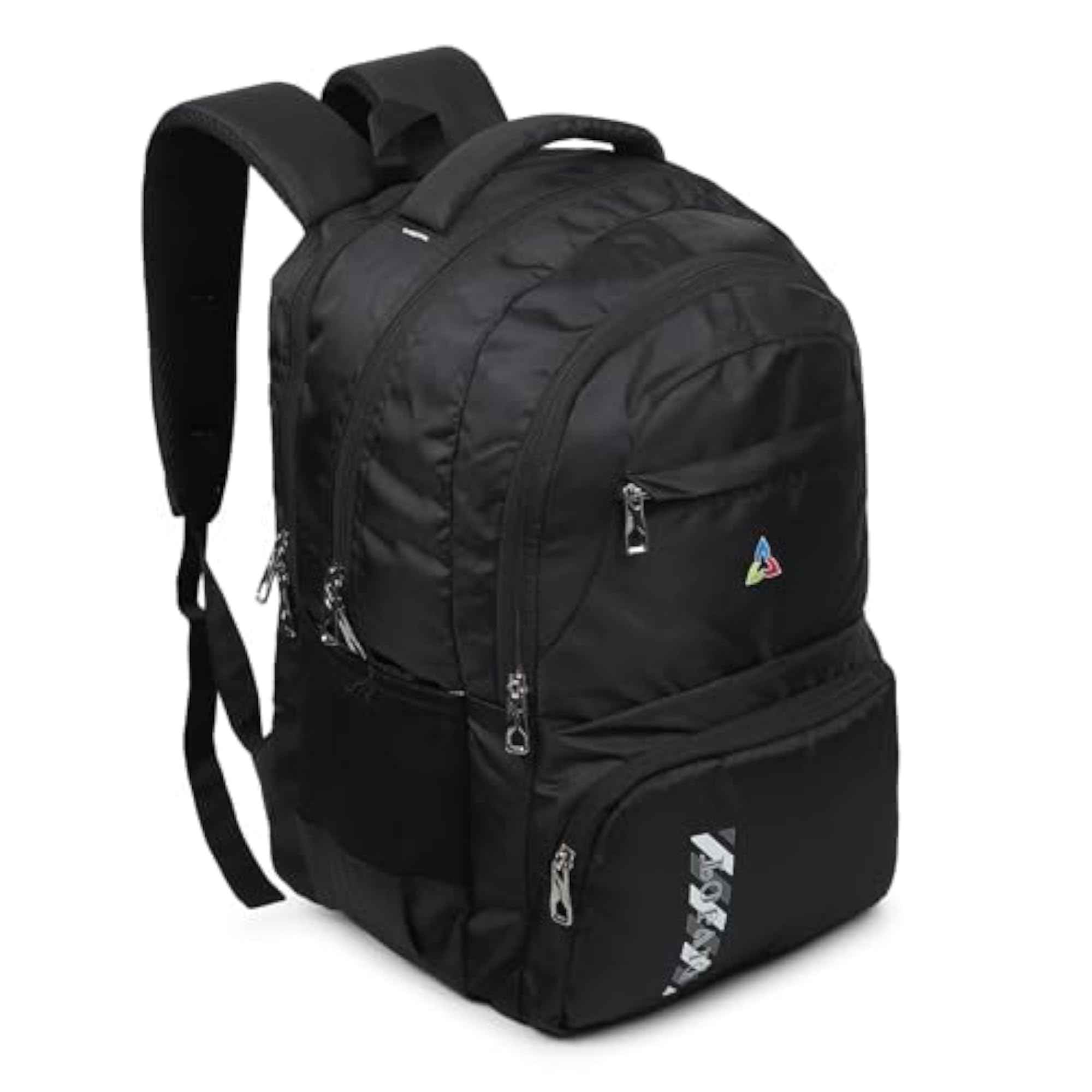 Durable Stylish School Bag with 3 Compartments, Black