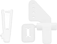 Vista 9 de Kit de bocinas de control, bocinas de control y horquilla, 20 juegos de timones de 4 agujeros, kit de hornos de control de hornos de timón para RC