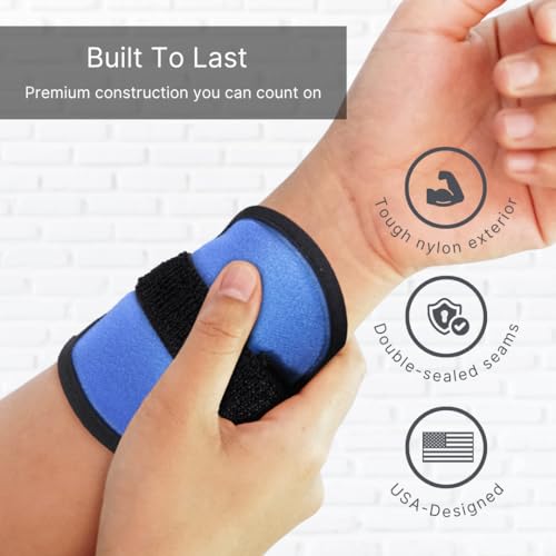 Image of FlexiKold Gel Ice Pack Circles w /Straps (4 Pack) - Small Ice Packs, Reusable Ice Pack for Injuries, Ice Packs Reusable, Breastfeeding, Wisdom Teeth, Sinus Headaches - 6304-STRAP4PK by NatraCure