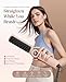 JolinKoin Hair Straightener Brush for Women: Negative Ionic Curling & Straightening Brush with Fast Heating, Reduce Damage & Anti-Scald, Gold