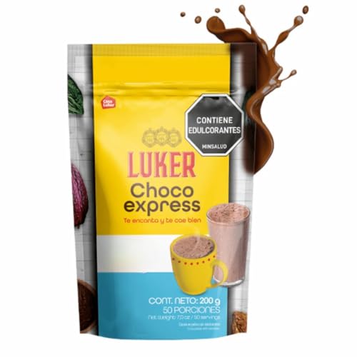 Casa Luker Chocolate Luker Choco Express - Colombian Hot Chocolate Mix (7.0 Oz, Sugar-Free, Cloves & Cinnamon)