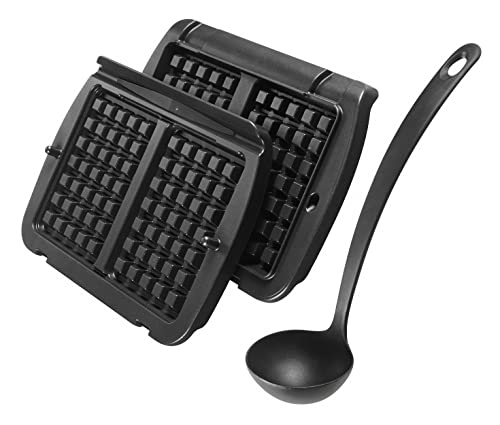 Tefal XA7248 OptiGrill Waffelplatte, Schwarz