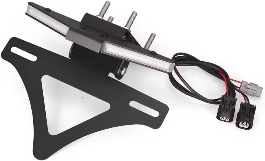 Motorcycle License Plate Holder Rear Short Tail Tidy LED Light Tailstock Frame Bracket Kit for Kawasaki Ninja ZX10RR ZX10R 2023-