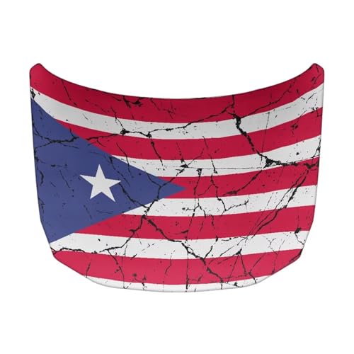 Image of Puerto Rico Car Hood Cover Polyester Elastic Fabrics Can be Washed Suitable for SUV Trucks Universal for Cars