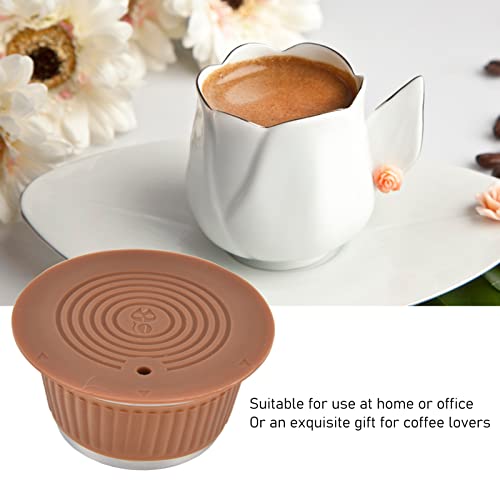 Yosoo Health Gear Stainless Steel Reusable Coffee Capsule Filter Cup Refillable Coffee Capsule Set with Tamper 53mm X 35mm Even Extraction for Home Office for Users - Image 5