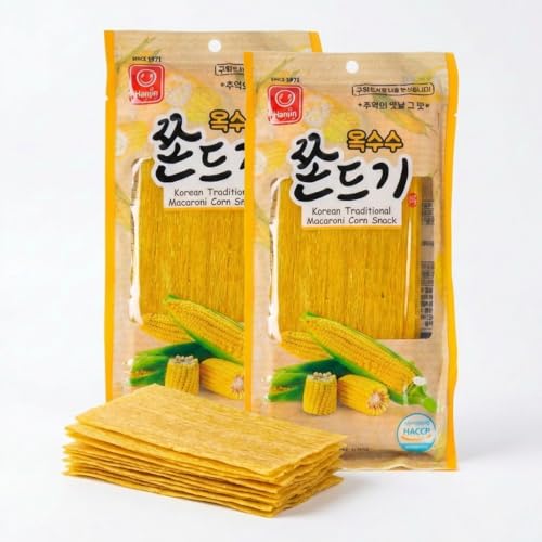 BENEPISYO Korean Jjondeugi Chewy Corn Snack, Pack of 2