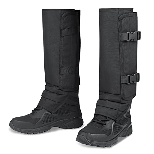 Leg Gaiters Hunting Gaiters, Adjustable Snow Boot Gaiters, Waterproof Snake Gaiters for Hiking Walking Skiing