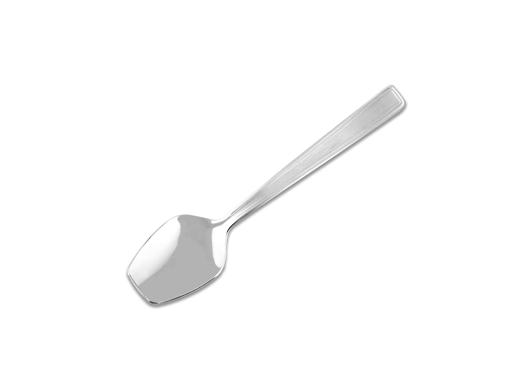 ABERT Set 12 Stainless Steel Ice Cream Palettes Boston Kitchen Utensils, Grey - Image 3