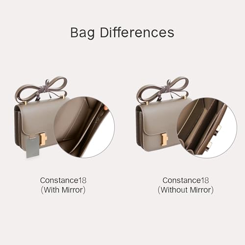 Image of Constance Bag Insert Organizer For Hermes(18 With Mirror,Black)