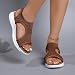 Imagen de riou Sandalias Deportivas ortopédicas para Mujer Moda Zapatos con Punta Abierta Cuña Lavable de Verano Sandalia para Caminar