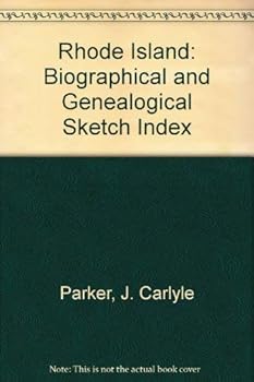 Hardcover Rhode Island: Biographical and Genealogical Sketch Index Book
