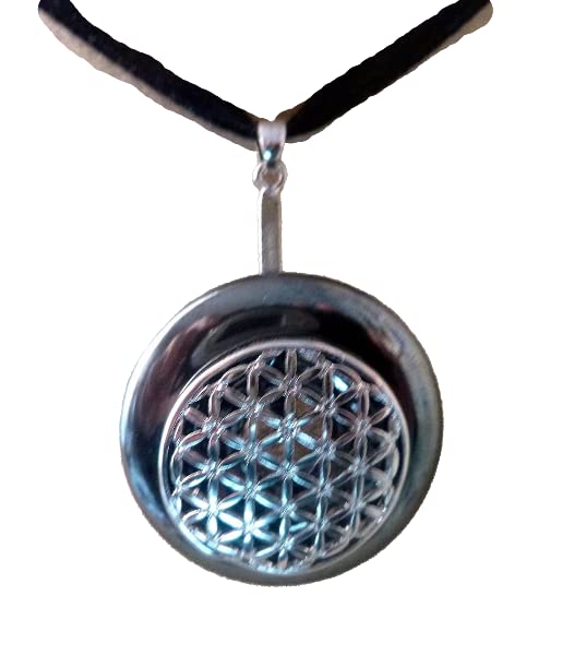 Pendentif donut hématite fleur de vie, votre bijou sérénité pour le quotidien