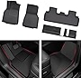 TAPTES for Tesla Model Y Floor Mats 7 Seater 2023 2022 2021,Waterproof All Weather Floor Trunk Liners Mats Accessories,Compatible with Model Y Trunk Frunk Cargo Liner 2021-2023 (7 Seater)