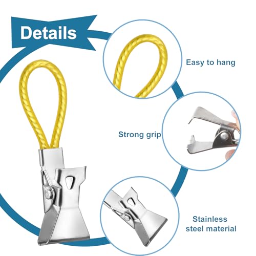 30 Stück Handtuchklammern, Aufhänger für Handtücher, Handtuchclips, 5 Farben Handtuchklammer, Handtuch Clips für Bad Kücher Wohnmobil