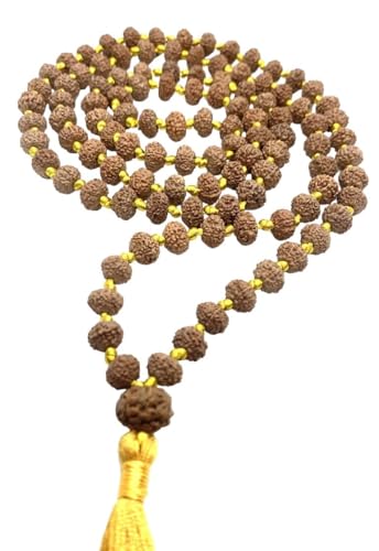 Mala 8 Mukhi Rudraksha Fixer l'Attention et Réduire le Stress en Yoga