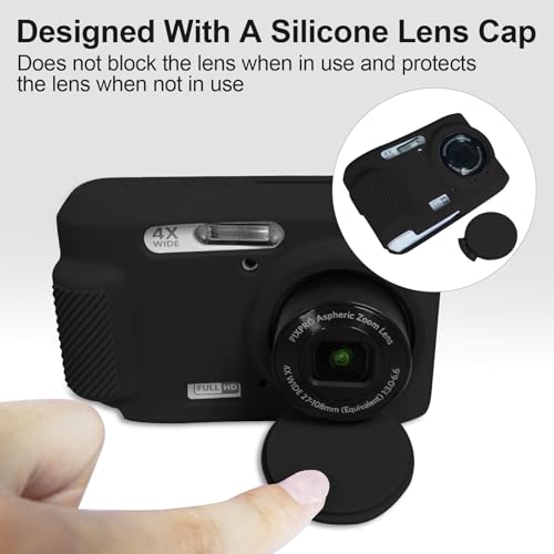 Funda de silicona para cámara Kodak PIXPRO FZ45 negra miniatura 5