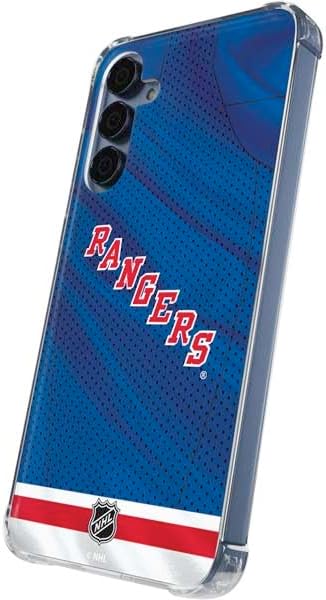 Skinit Clear Phone Case Compatible with Galaxy S24 - Officially Licensed NHL New York Rangers Home Jersey Design
