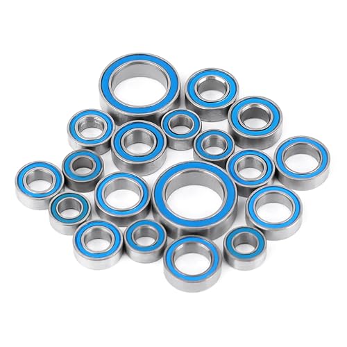 HobbyPark Ball Bearing Kit Rubber Sealed 2RS for TRX4M TRX4MT Upgrades Parts Compatible with High Trail K10 F150 Defender Bronco 1/18 RC Crawler & Monster Truck, 22Pcs