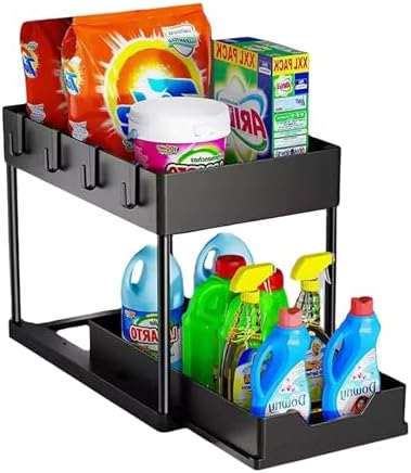 Organizador de Armazenamento com 2 Camadas e Gaveta Deslizante Id...