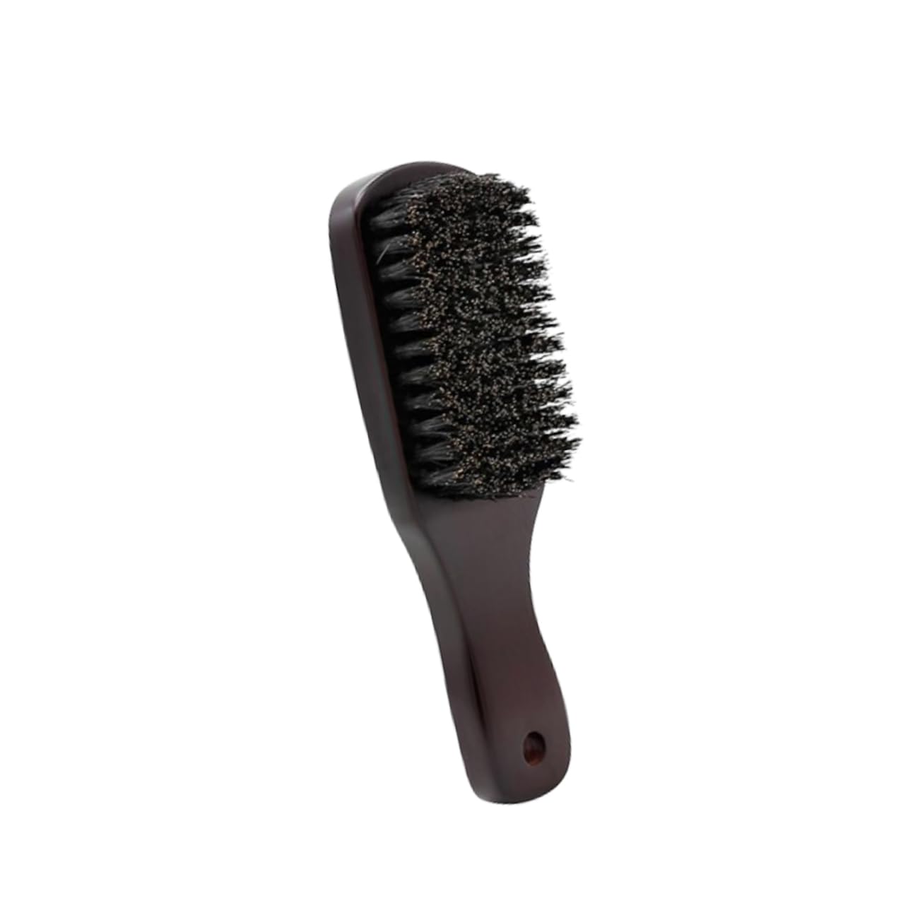 WOONEKY Beard Comb for Men Natural Bristle Mustache Brush Wooden Handle Small Portable