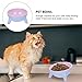Hohopeti Tilted Cat Bowl with Stable Stand Multi Purpose Elevated Pet Dish for Cats and Dogs Slip Design for Food Water and Canned Meals Capacity for All