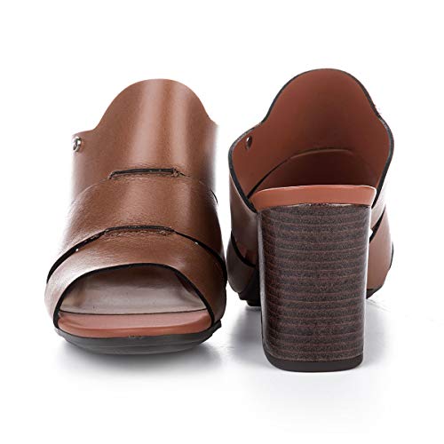 Tamanco Tanara Salto Bloco Oliva