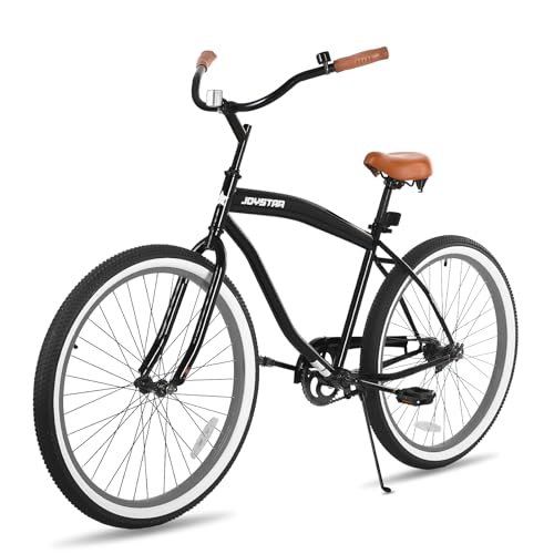 JOYSTAR 26 Inch Beach Cruiser Bike with Coaster Brake for Ages 12 Years Old Girls and Boys Single Speed Kids Bike Black Gray by JOYSTAR - Image 8