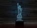 Produktbild Domrx Nachtlicht Freiheitsstatue 3D-Lampe LED USB-Nachtlichter Touch Colors Wechselndes Licht Geburtstagsfeier Geschenke-05_Bluetooth Base_United States