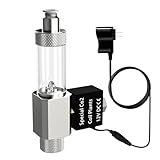 FZONE All-in-One CO₂ Solenoid Valve with Bubble Counter for CO₂ Aquarium System, Screw Connection