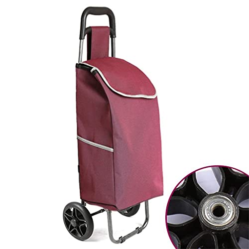 Multifunktions-Einkaufswagen Reisewagen für ältere Menschen zusammenklappbarer tragbarer Wagen Gepäckwagen Hebelwagen… – Bild 3