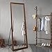 TheiaMo Full Length Mirror Wood Frame, 65x22in Floor Mirror Wall Full Body Mirror with Standing, Leaning Hanging for Bedroom,Living Room, Large Wooden Frame, Walnut