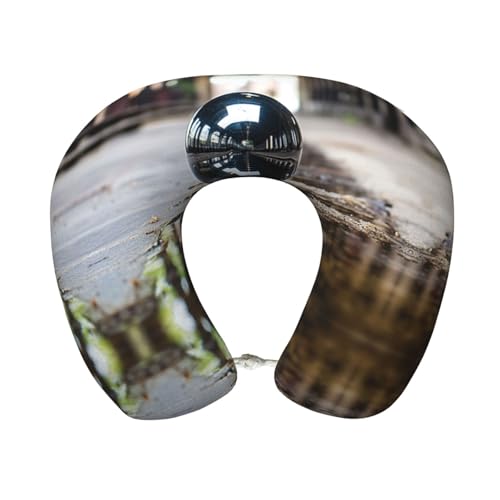 Almohada cuello en U espuma viscoelástica 25 cm x 30 cm miniatura 1