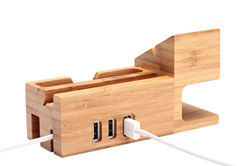 Ofeely in legno di bambù per Apple-Stazione di