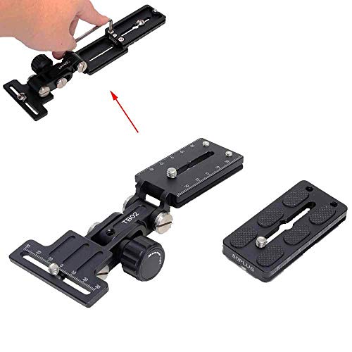 Piastra a sgancio rapido 8cm per corpo macchina grande con impugnatura per batteria, compatibile con morsetto per testa a sfera per treppiede Arca-Swiss Fit + zoom fuoco lungo tele obiettivo supporto